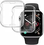 2 Pezzi Cover Compatibile con Apple Watch Series 7 45mm Cover Morbide, Custodia Proteggi Schermo Trasparente TPU, Protettiva Case per iWatch Series 7 45mm
