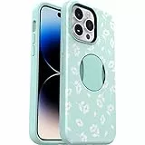 OtterBox Custodia per iPhone 14 Pro Max OtterGrip Symmetry Series - Papaveri vicino al mare (blu), impugnatura integrata, custodia elegante, si aggancia a MagSafe, bordi rialzati proteggono fotocamera