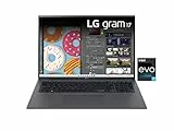 LG Gram 17Z90R, Display Anti-Glare IPS 17' QHD 16:10, 2560x1600, Intel EVO i7-1360P, RAM 16GB DDR5, SSD 1TB, Intel Iris Xe, Batteria 80Wh, Thunderbolt4, Win11 Home, Tastiera Italiana, 1350g, Grigio