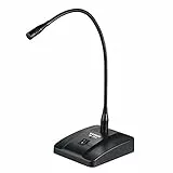 Btuty - Microfono a condensatore cablato cardioide con cavo staccabile da 3 m XLR-a 1/4' per conferenze, riunioni e trasmissioni