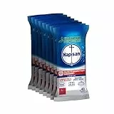 Napisan Salviette Disinfettanti Biodegradabili Fresh, Confezione da 8x40 Salviette Dsinfettanti, Disinfettanti Multisuperfici contro Germi, Batteri e Allergeni