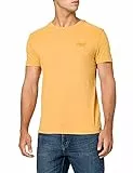 Superdry M1011245A T-Shirt Uomo, Giallo (Ochre Marl), Large