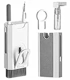 Jissta 8 in 1 Kit Pulizia per Tastiera pc, Multifunzione Accessori Spazzola Pulisci, Kit di Pulizia per Schermo Tastiera Elettronica, per Bluetooth Airpods iphone Fotocamera Laptop