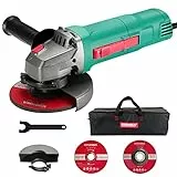 Smerigliatrice Angolare 900 W, HYCHIKA Mototroncatrice10000RPM,Diametro Ruota 125mm Molto Adatta per Levigare e Lucidare
