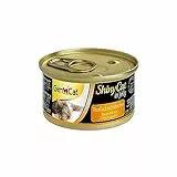 GimCat ShinyCat in gelatina tonno e pollo- Cibo umido in gelatina con pesce e carne per gatti, Ricco di proteine, 24 Lattine, 24 x 70 g