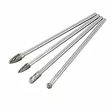 Bestgle 4pcs frese Fresatura Frese In Acciaio Al Tungsteno In Metallo Duro Set con gambo rotante extra lunga 150mm-160mm di tungsteno solido lime frese diamantate