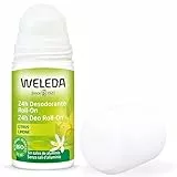 Weleda Deo Roll-on Limone, deodorante roll senza sali d'alluminio dal vivace e fresco profumo di limone, per 24h di efficacia e protezione, facile da applicare (1X50 ml)