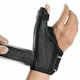 AGPTEK Tutore Pollice con Supporto Staccabile, Tutore per Rizoartrosi Confortevole, Sollievo il Dolore della Tendovaginite Radiale, del Dito a Scatto, S (13-15cm)