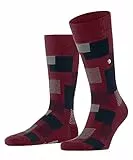 Burlington Mended Patch M SO Cotone Fantasia 1 Paio, Calzini Uomo, Rosso (Wine 8010), 40-46