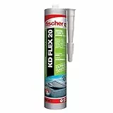 Fischer KD FLEX 20 Grigio, Sigillante adesivo per sigillatura e incollaggio di giunzioni soggette a dilatazioni, 290 ml, 545168