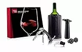 Vacu Vin Accessori Set Experience 6 Pezzi - Pompa Vino, Versatore Vino, Coltello da Cantina, di Ricambio