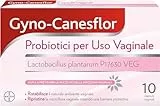 Gyno-Canesflor Probiotico Vaginale, Previene le Recidive di Candida Vaginosi Batterica e Infezioni Intime, Probiotici per Flora Vaginale 10 Capsule Vaginali