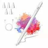 Penna Touch Funzioneranno Tutti gli iPad 10/9/8/7/6th Gen,iPad air 4/5, IPad Pro 11/12.9,iPad air 3/4/5, dal 2018-2022, Adsorbimento Magnetico,5 Punte di Ricambio