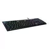 Logitech G 815 tastiera meccanica da gioco, switch tattile GL con profilo piatto, layout UK QWERTY – Carbon