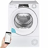 Candy ROE Rapidò H9A2TCEX-S Asciugatrice 9 Kg a Pompa di calore, Capacità 9kg, Partenza Ritardata, Bianco, Set Cicli Rapidi, Classe Energetica A++