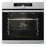 Hisense, BSA66334AX, Forno Elettrico Incasso, Multifunzione Termoventilato Vapore, Capienza XXL 77L, Pulizia AcquaClean, 13 Funzioni Cottura, Inox Anti-impronta, guide telescopiche, cottura multifase