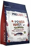 Prolabs Power Whey 2 kg, proteine per massa muscolare - gusto Biscotto e Crema