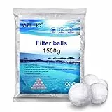 VAZILLIO 1500g Sfera Filtrante per Piscina Equivalente a 55 kg di Filtro a Sabbia, Filtro a Balls per Pompa, Acquario, Piscina