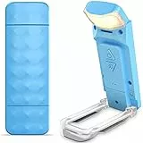 Mexllex Luce per Lettura Libri a Letto, lampada Libro a LED Portatile con clip, 3 Colori Ambra e 5 Luminosità Regolabili, Lampada Lettura Ricaricabile USB, Perfetta per Amanti dei Libri