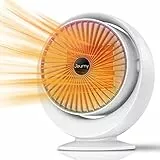 Journy Termoventilatore Ceramica,800W stufetta elettrica da bagno basso consumo,Temperatura Costante, Protezione da Surriscaldamento,Stufetta Elettrica 30° Ribaltamento su e Giù