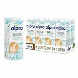 ALPRO BARISTA PROFESSIONAL, Bevanda al COCCO, per deliziose creazioni da bar 100% vegetali, senza glutine (8 confezioni x 1 Litro)