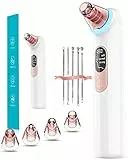 AnyFace Aspiratore Punti Neri Professionale Pulizia Pori del Viso Blackhead Remover Vacuum Ricarica USB per Rimozione Estrattore Comedone Brufoli Grasso 4 Testine