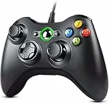 Zexrow Xbox 360 Game Controller, USB Wired Controller Gamepad di design ergonomico migliorato per Xbox 360 PC Windows 7/ 8 / 10