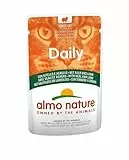 Almo Nature Daily Cibo Umido Completo per Gatti Adulti con Vitello e Agnello - 30 Bustine da 70G - 2500 g