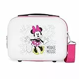 Disney Enjoy The Day Borsa da Toilette Adattabile in ABS, 29 cm, Bianco