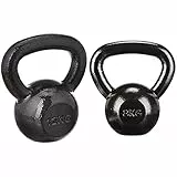 Amazon Basics - Kettlebell in ghisa, 6 kg & - Kettlebell in ghisa, 8 kg