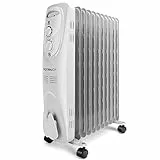 Aigostar Pangpang 33IEJ - Radiatore ad olio a 11 elementi, 2300W e controllo termostato con 3 regolazione termiche. Design esclusivo.