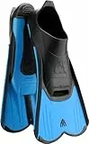 Cressi Light Fins, Pinne Corte Leggere e Potenti per Nuoto/Snorkeling Adulti e Bambini Unisex, Blu/Nero, 37/38 EU