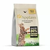 Applaws Alimento secco completo per gatti, pollo, per gatti adulti - sacco richiudibile da 7.5 kg