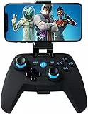 BMSARE Controller per PC, Controller Android Wireless Bluetooth con Staffa Retrattile, 2,4G Wireless Gamepad Controller Joystick Windows PC/PS3/Android TV con Doppia Vibrazione