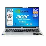 Acer Notebook, Intel i7 1165g7 fino a 4.7Ghz, RAM 20 Gb, SSD Pci Nvme da 1 Tb, 15.6' FHD, Geforce MX450 dedicata, Tastiera retroilluminata, Wi-Fi 6, lan, hdmi, Win 11 Pro, Pronto all'Uso