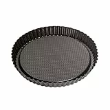 Original Kaiser Teglia classica con base per frutta da 28 cm, teglia da forno antiaderente, teglia da forno con bordo ondulato, doratura uniforme, nera