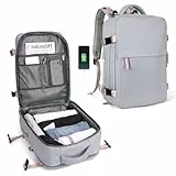 Zaino da viaggio grande da donna, da escursionismo sportivo da esterno impermeabile, scuola casual laptop da 15,6 pollici Viola g