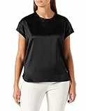 Pinko Farida 6 Blusa Satin Stretch, T-shirt Donna, Z99_nero Limousine, 46