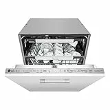 LG DB425TXS Lavastoviglie da Incasso a Scomparsa Totale, 14 Coperti, Wi-Fi con SmartThinQ, Sistema QuadWash a 4 Bracci Irroratori, Vapore TrueSteam, Motore Inverter Direct Drive, 59,8 x 81,5 x 55,4 cm