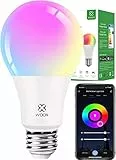 Woox Ampoule Connectée Alexa, Ampoule Intelligente 10W Wifi Led Smart Bulb E27, Compatibile avec Alexa/Google Home,2700K-6500K RGB Ampoule Dimmable