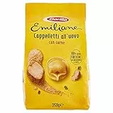Barilla Pasta Le Emiliane Cappelletti alla Carne, Pasta all'Uovo Ripiena con 100% Uova Fresche Italiane, Ideali in Brodo o con Sugo, 250 g