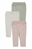 C&A Bambine Pantaloni Sportivi Confezione da 3|Confezione Multipla Verde Chiaro 68