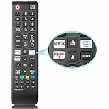 Loutoc Telecomando universale per controllo a distanza dei televisori Samsung, adatto per i seguenti modelli Samsung dotati di Netflix, Prime Video e RakutenTV: Smart TV, LCD, LED, UHD, QLED, 4K e HDR