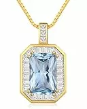 CDE Collane quadrate per Donne, 925 Argento con Collana di Pendagli Compleanni, Regalo per la Moglie Compleanno Anniversario Gioielli Regalo per Le Donne Moglie Mamma Morosa