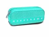 Pigna Monocromo, Astuccio, Portapenne formato Bustina effetto rete, Azzurro
