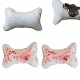 4 fermagli per capelli a forma di osso, per costumi divertenti, stile gotico, Y2K, con ghiaia, clip per fasce laterali, spille per Halloween, accessori per feste cosplay per ragazze e donne