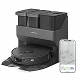 roborock S7 Max Ultra Robot Aspirapolvere con Stazione di Evacuazione Asciugatura Autopulente,Aggiramento Reattivo Degli Ostacoli, 5500 Pa, Pulizia a Ultrasuoni, Controllo Vocale APP (Nero)