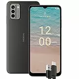 Nokia G22 Smartphone 4G 128GB, 4GB RAM, Tripla Camera 50 Mp, Display HD+ 90Hz da 6.52″, Android 12, Batteria da 5050 mAh, Dual Sim, Grigio, versione con cavo USB Type-C aggiuntivo