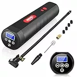 Oasser Compressore Portatile per Auto Mini Pompa 120PSI 2000mAh Ricaricabile per Moto, Bici, Auto, Palloni con Display Digitale AC DC 20L/Min