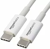 Amazon Basics - Cavo USB Type-C a USB Type-C 2.0, 1,8 m, Bianco